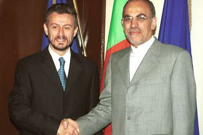 Bulgarian Minister of Foreign Affairs, Solomon Passi, meets with the Iranian Minister of Housing and Urban Planning, Ali Abdolalizadeh